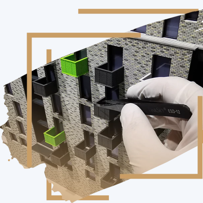 Une maquette architecturale sur mesure conçue par ARI Maquette pour le Logistik Dialog. Ces modèles allient lumière, mouvement et précision architecturale afin de représenter les innovations logistiques et de transport de manière tangible et interact