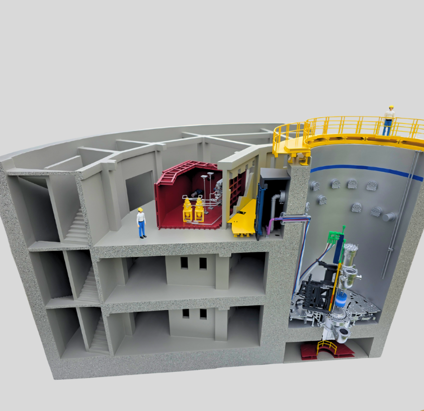 Maquette logistique conçue par ARI Maquette, illustrant l’automatisation, les flux IoT, les systèmes numériques et la simulation opérationnelle pour les exposants de e-Logistics World.